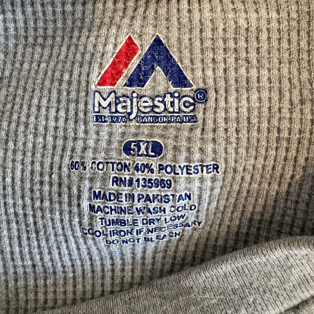 Detroit Lions Gray Thermal Long Sleeve Shirt - Men's Size 5XL - Picture 6 of 7